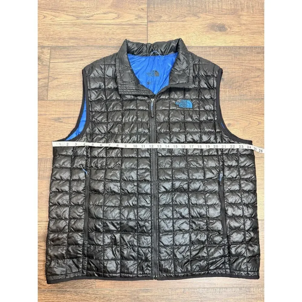 The North Face Vest Mens XL ThermoBall Eco Black Quilted Puffer Lightweight